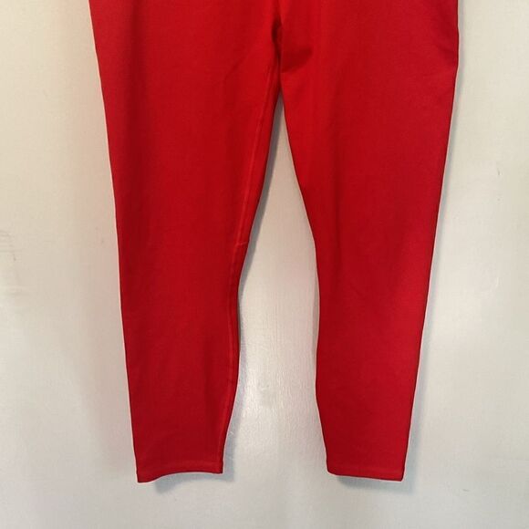 Fabletics Red Criss Cross Back Powerhold Leggings Size Medium - Picture 3 of 7